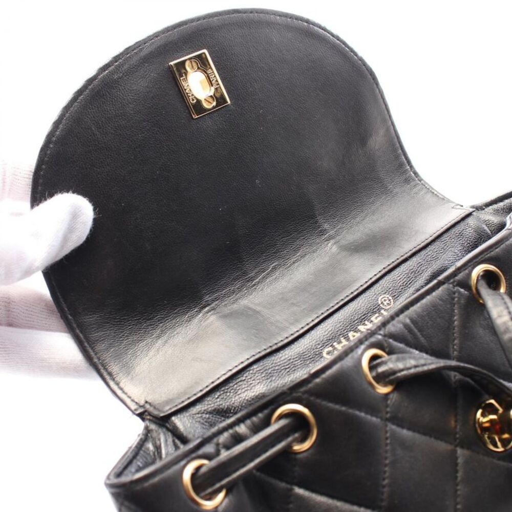 Chanel Lambskin Matelasse Backpack Black - Picture 3 of 6
